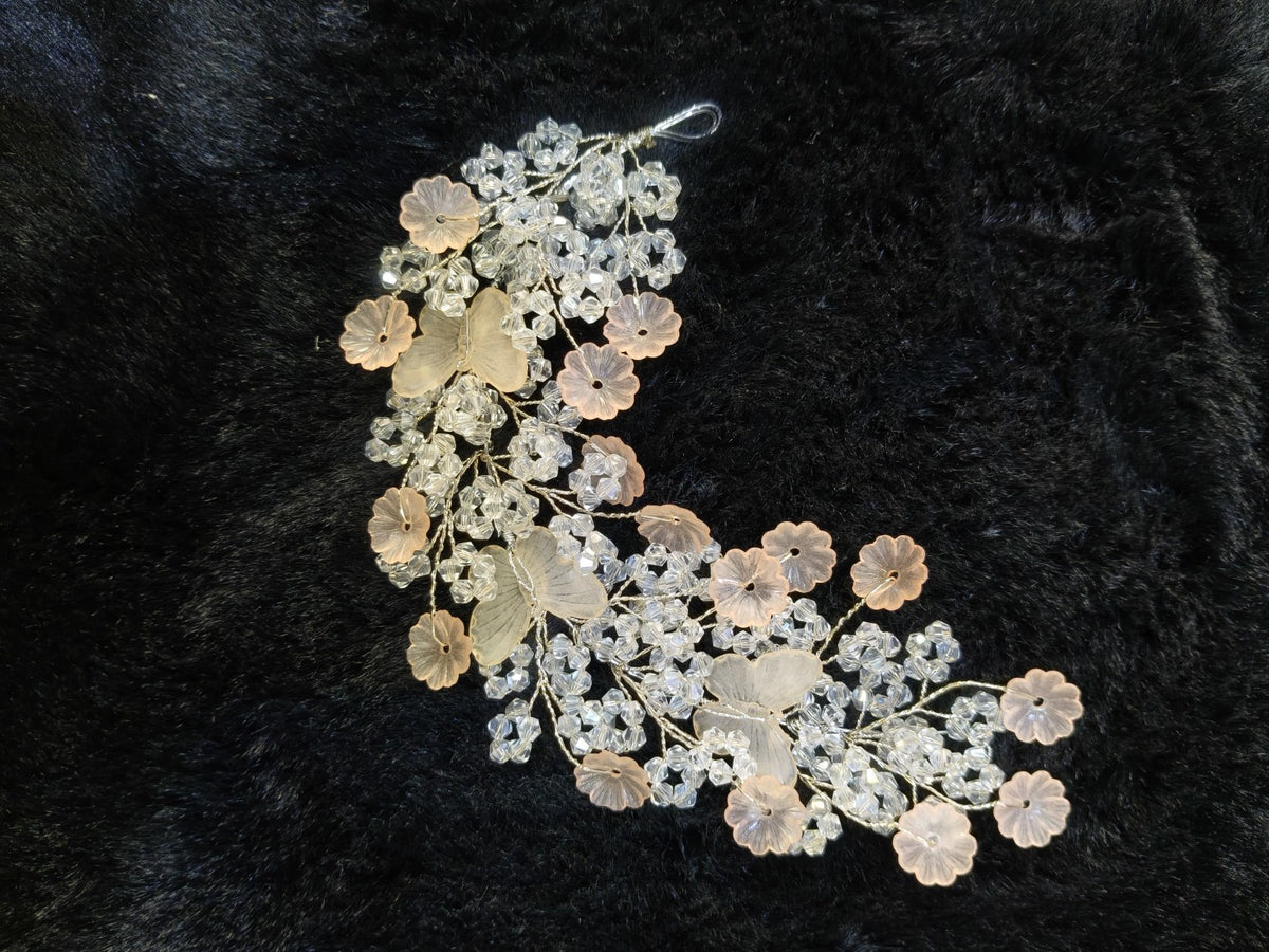 Champagne Blossom Crystal Bridal Tiara