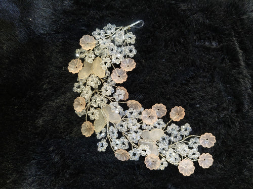 Champagne Blossom Crystal Bridal Tiara