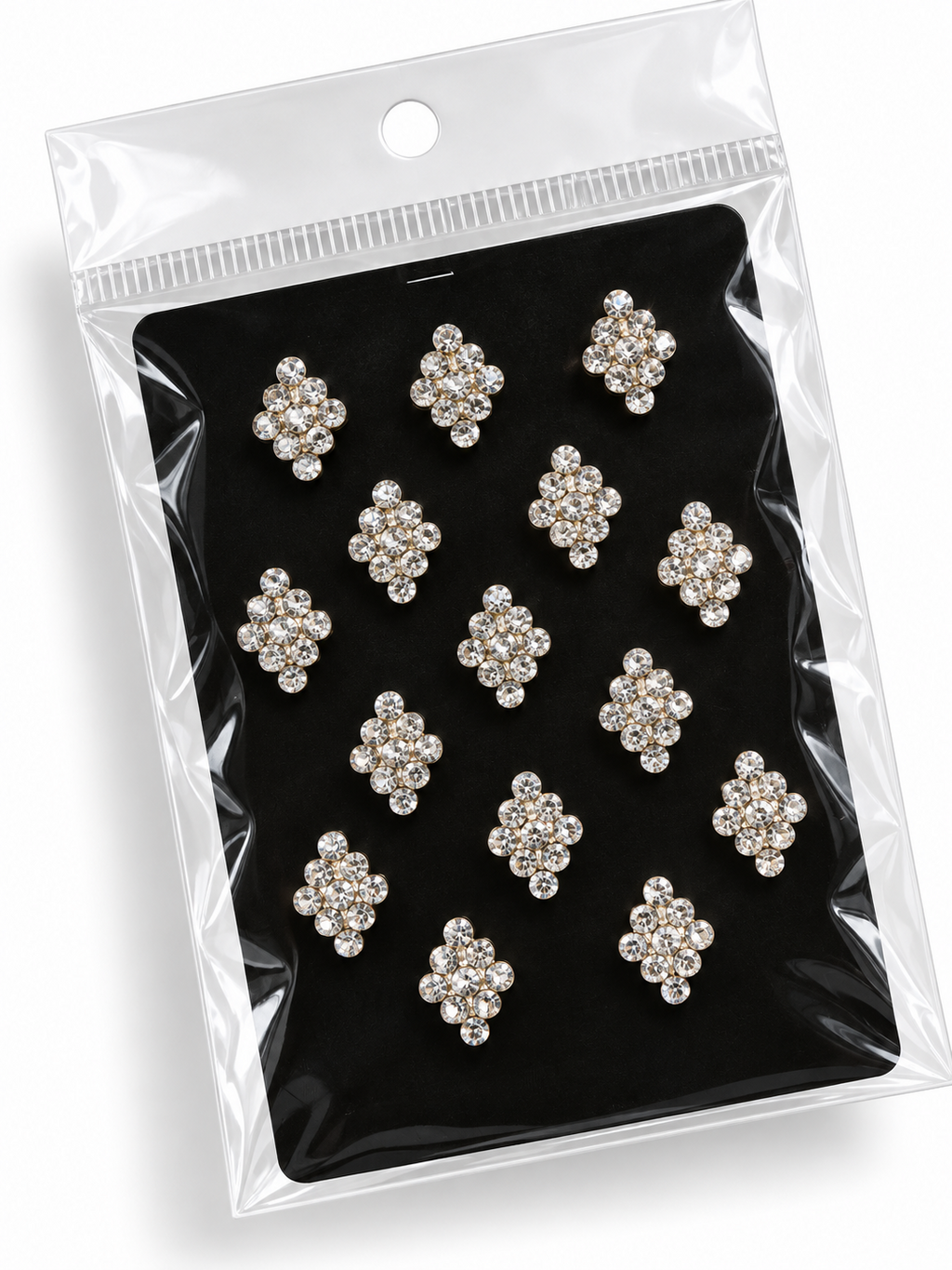 Pearl crystal rhinestone hair sticker set