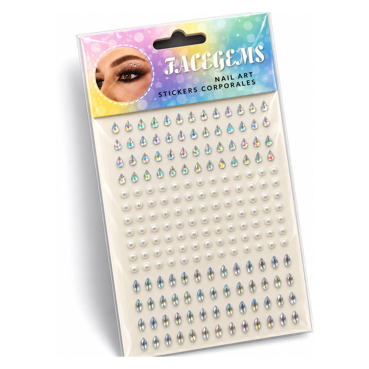 Holographic Teardrop Hair Gems — uniform 1500 x 1500 product image