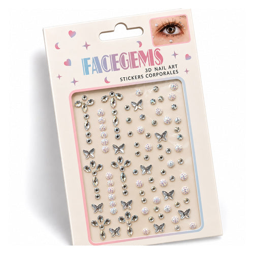 3D Floral Crystal Hair Stickers — uniform 1500 x 1500 product image