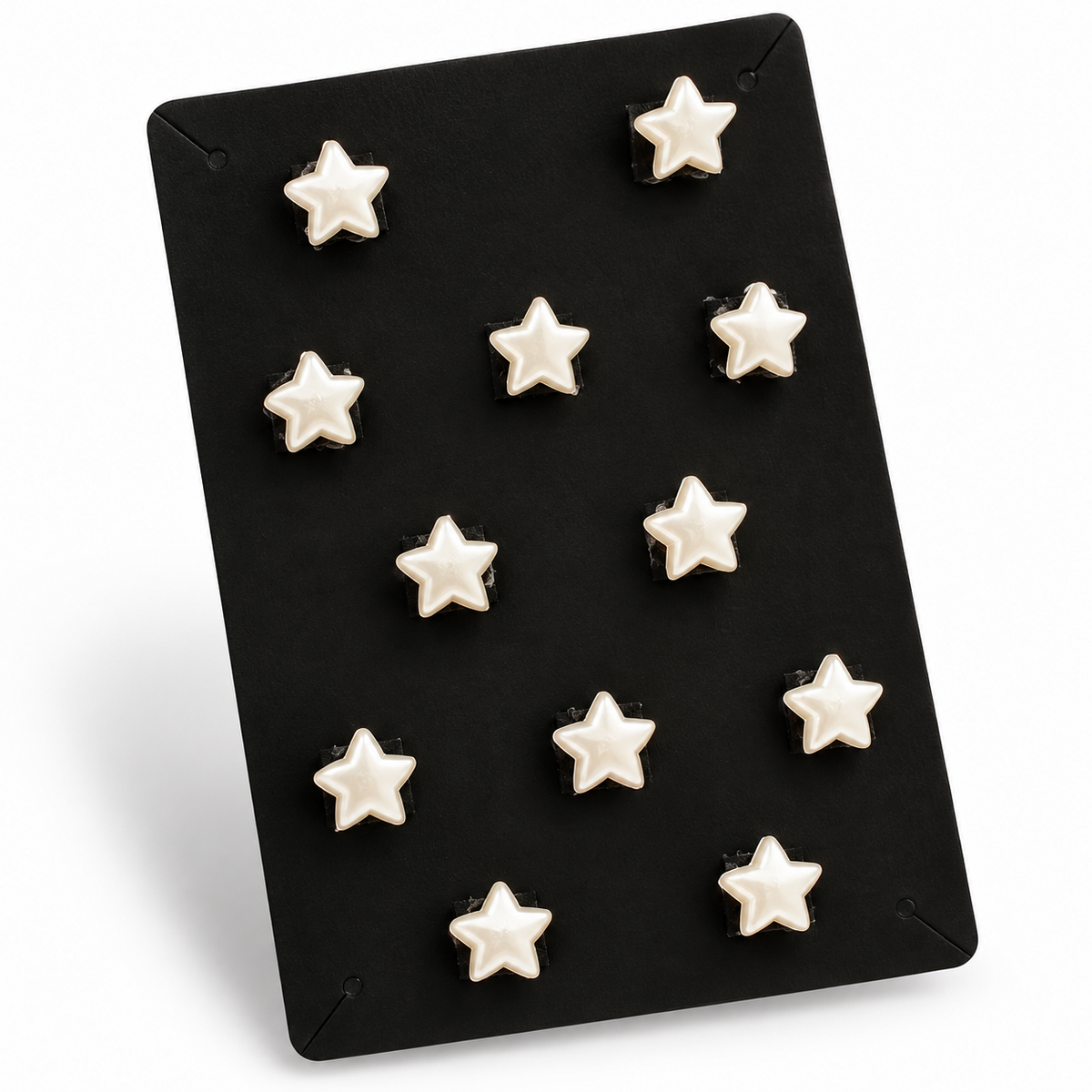 Ivory pearl star hair stickers product card