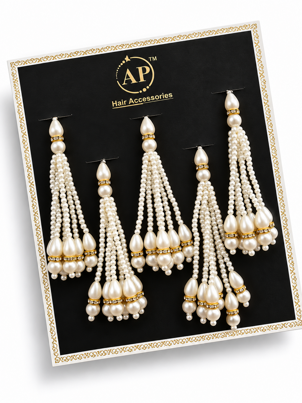 Pearl tassel hair sticker product display card