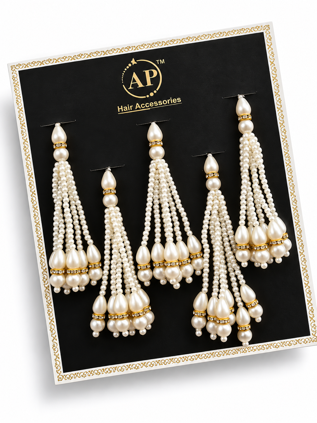 Pearl tassel hair sticker product display card