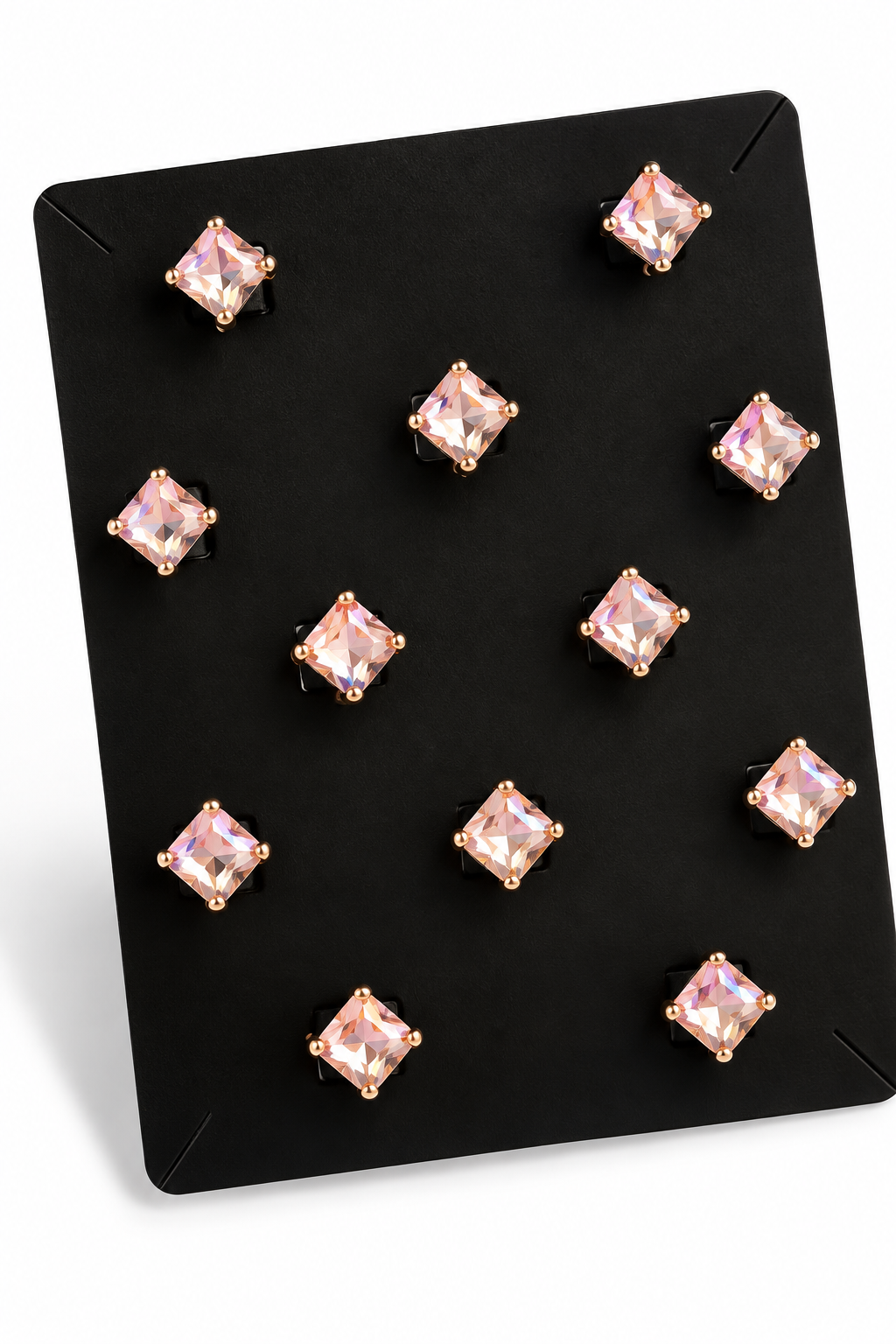 Rose crystal square hair stickers product card